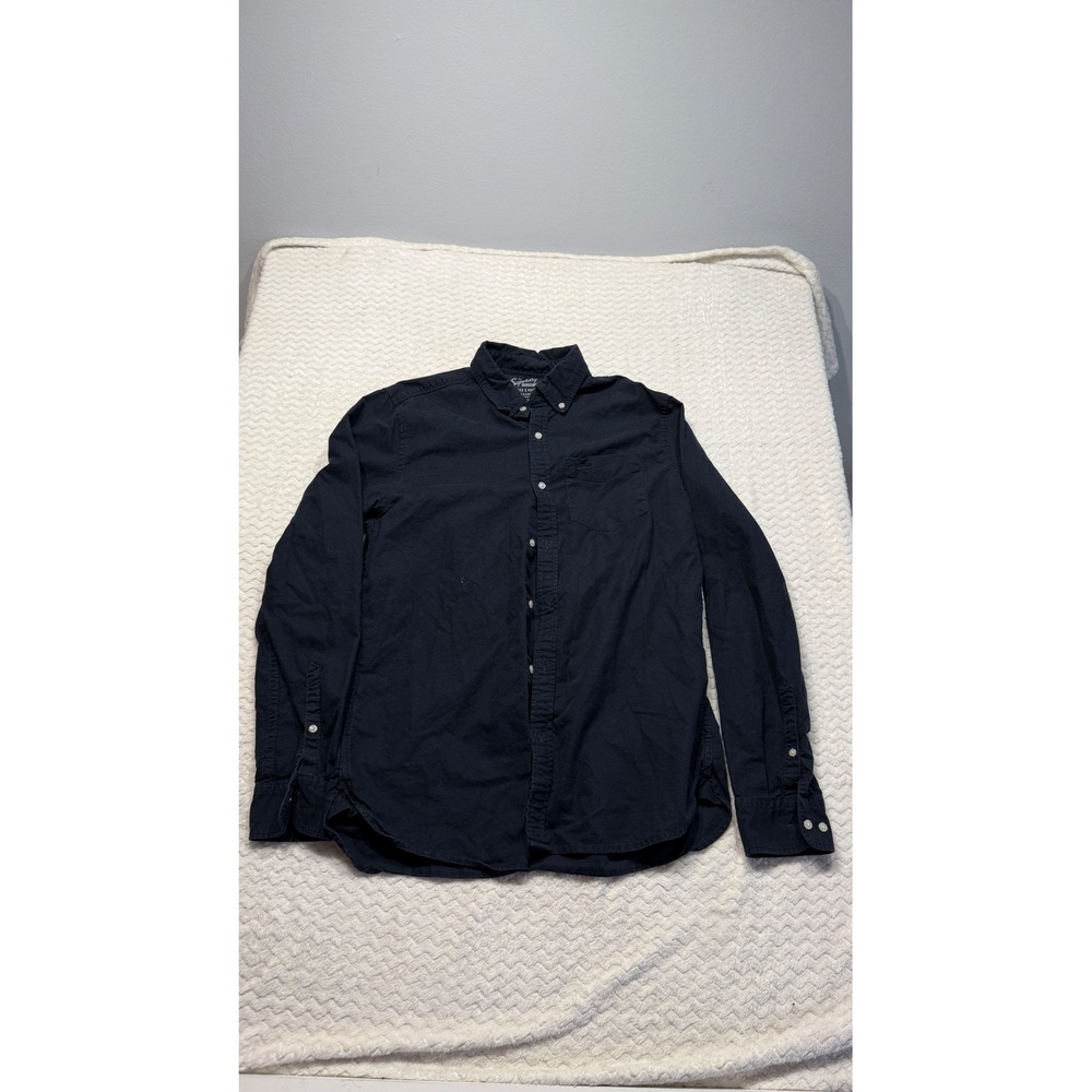 Superdry Mens Navy Blue Cotton Oxford Street Button Down Shirt Size M 4918